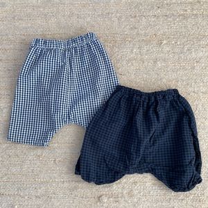 Gingham Harem Shorts Unisex 2-3Y